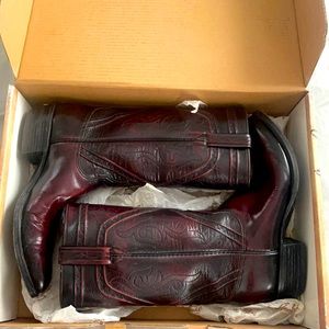 Lucchese Red Goat Boots